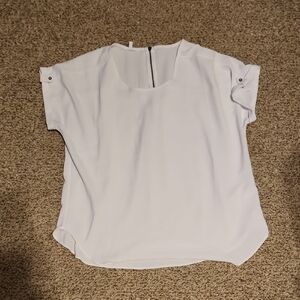 Maurices White Blouse with Button Detail